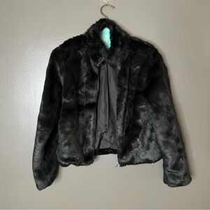 Two Sisters Black Teddy Jacket